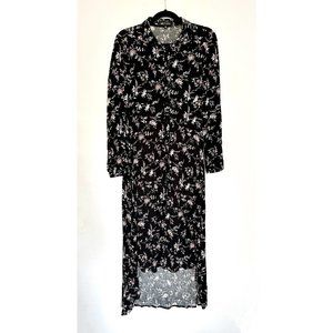 Long Floral Shirtdress